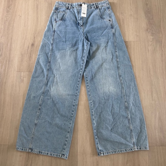 Me + em nwt jeans size 29 Wide-Leg Light Blue Jeans - Picture 3 of 9